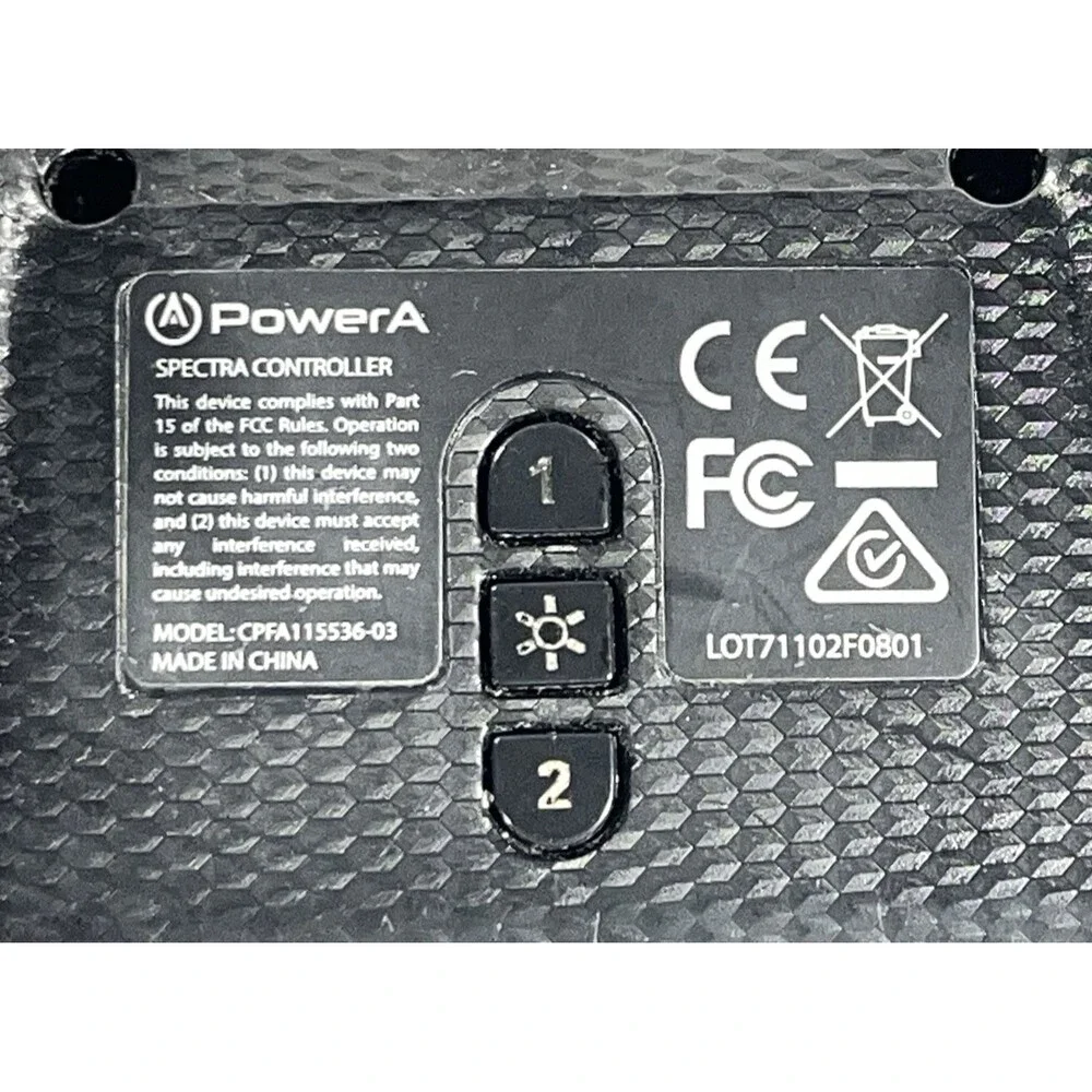 PowerA Xbox 360 Wired Black Controller CPFA115536-03 Tested